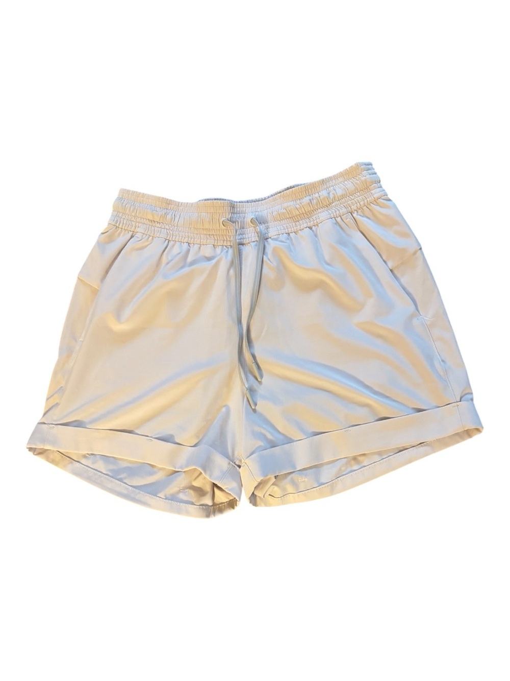 lululemon cream Elastic Waist Athletic Shorts Size 6 - like new
